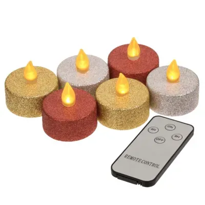 Out Of The Blue theelicht led glamour op batterij set van 6 | 12 stuks Out Of The Blue theelicht led glamour op batterij set van 6 | 12 stuks