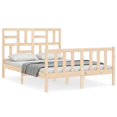 Bedframe zonder matras massief grenenhout 140x190 cm