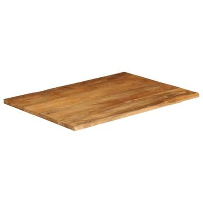 Tafelblad met natuurlijke rand 90x80x2,5 cm massief mangohout
