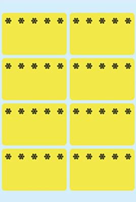 Etiket herma 3771 26x40mm diepvries geel 48st