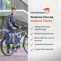 Fietstas New Looxs Odense Single 17,5 liter 32 x 16 x 38 cm - zwart - thumbnail