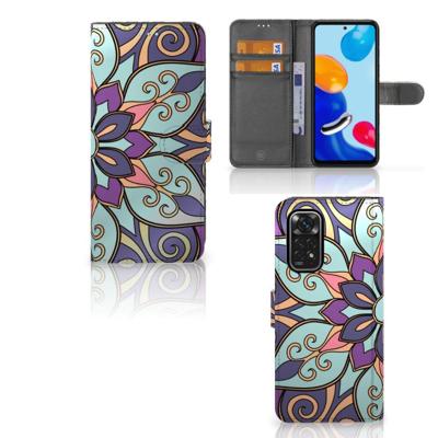 Xiaomi Redmi Note 11/11S Hoesje Purple Flower Xiaomi Redmi Note 11/11S Hoesje Purple Flower