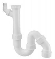 Wiesbaden universeelsifon+wasm.aansl.11/2&apos;&apos; x 40 mm klem wit - thumbnail