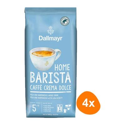 Dallmayr - Home Barista Caffè Crema Dolce Bonen - 4x 1kg