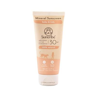 Suntribe Zonnebrandcrème - spf 30 - vanille - kids - 100ml - thumbnail