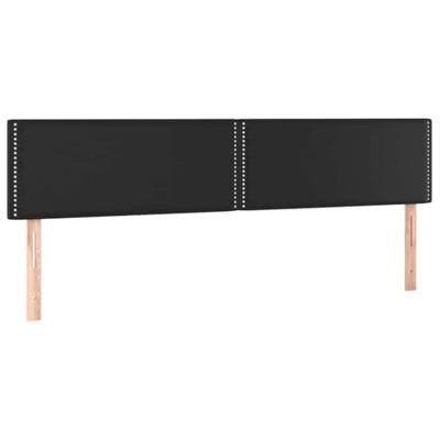 Boxspring met matras kunstleer zwart 120x190 cm