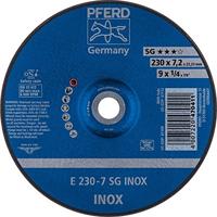 PFERD TOOLS 62223632 E 230-7 SG INOX Afbraamschijf gebogen Diameter 230 mm Boordiameter 22.23 mm RVS 10 stuk(s) - thumbnail