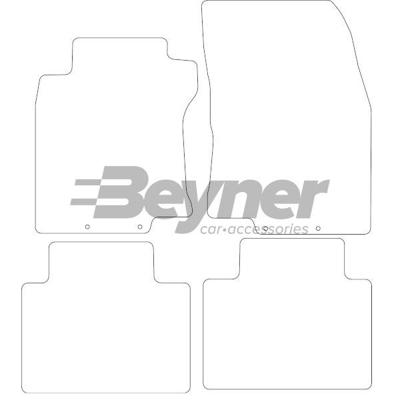 Velours Automatten passend voor Nissan X-Trail 2014- 4-delig HL1549554