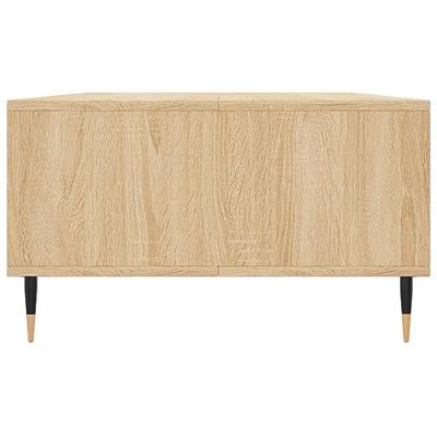Salontafel 104x60x35 cm bewerkt hout sonoma eikenkleurig Salontafel 104x60x35 cm bewerkt hout sonoma eikenkleurig