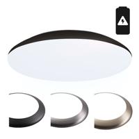 LED Bulkhead - Diameter 38cm - 25 Watt 2600 lumen - 6500K daglicht wit - IP65 waterdicht - Vandalismeproof - Met noodaccu - Voor binnen en buiten - Wit - thumbnail