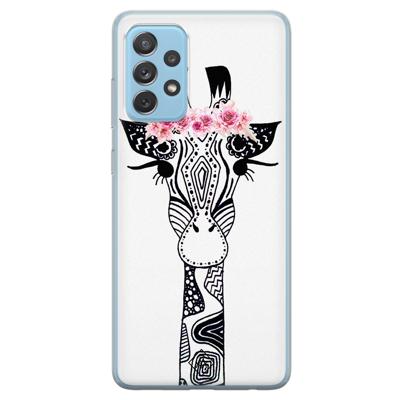Samsung Galaxy A52 (5G) siliconen telefoonhoesje - Giraffe Samsung Galaxy A52 (5G) siliconen telefoonhoesje - Giraffe