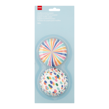 HEMA Muffinvormpjes - 150 Stuks (grijs)