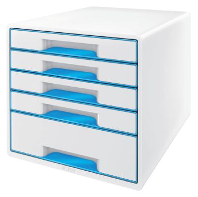 Leitz Wow Cube bureaulade-organizer Kunststof Blauw, Wit Leitz Wow Cube bureaulade-organizer Kunststof Blauw, Wit