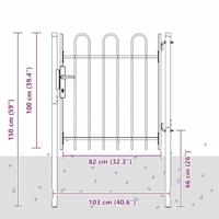 Hekpoort Grijs 100 x 100 cm Poedercoated staal - thumbnail