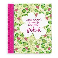 Boek met naam en foto - Ik wens je heel veel geluk - Hardcover - thumbnail