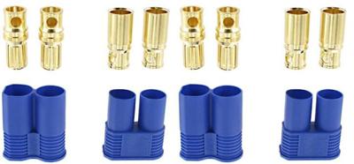 EC8 stekker Man + Vrouw incl. bussen (2 paar)