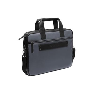 The Chesterfield Brand Narvik - Leren Laptoptas - Lichtgrijs/Zwart