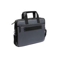 The Chesterfield Brand Narvik - Leren Laptoptas - Lichtgrijs/Zwart - thumbnail