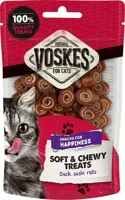 Voskes kattensnack Sushi Rolls eend 60g - thumbnail