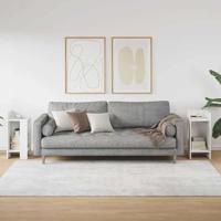 Bijzettafels 2 st met plank 25,5x27x60 cm wit - thumbnail