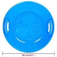 Slee rond 66,5 cm PP blauw - thumbnail