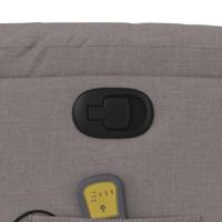 Massagestoel verstelbaar stof taupe - thumbnail