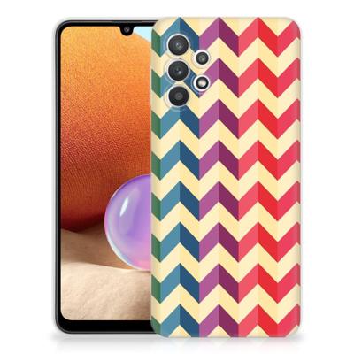 Samsung Galaxy A32 4G | A32 5G Enterprise Editie | TPU bumper | Zigzag Multi Color Samsung Galaxy A32 4G | A32 5G Enterprise Editie | TPU bumper | Zigzag Multi Color