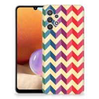 Samsung Galaxy A32 4G | A32 5G Enterprise Editie | TPU bumper | Zigzag Multi Color - thumbnail
