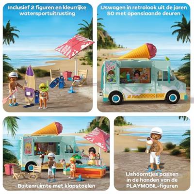 Playmobil® My Life ijscowagen met surfshop