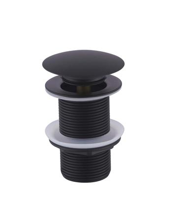 Wiesbaden Caral clickwaste afvoerplug verlengd 5/4" mat zwart