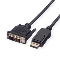 VALUE DisplayPort Kabel DP Male - DVI (24+1) Male, LSOH, zwart, 5 m - thumbnail