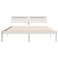 Bedframe Wit 150 x 200 cm Massief grenenhout - thumbnail
