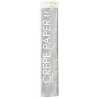 Globos Crepepapier zilver, 50x250cm - thumbnail