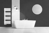 Belrad Handdoekradiator - links - aansluiting/comb - 1600X600mm- Wit BUCW1600600 - thumbnail