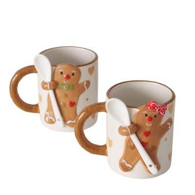 Boltze Home Boltze jumbomok peperkoekman/vrouw 520ml