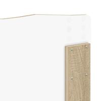 Bedframe met hoofdeinde Sonoma Eiken 180 x 200 cm Bewerkt hout - thumbnail
