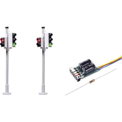 Viessmann Modelltechnik 5095 H0 Set van 2 stuks Verkeerslicht incl. voetgangerlicht Kant-en-klare module Viessmann Modelltechnik 5095 H0 Set van 2 stuks Verkeerslicht incl. voetgangerlicht Kant-en-klare module