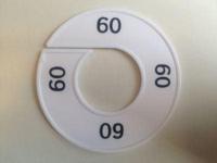 Maatring wit/zwart 60 - thumbnail