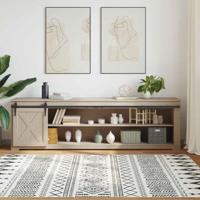 VidaXL Ophangset voor schuifdeur 213 cm koolstofstaal - thumbnail