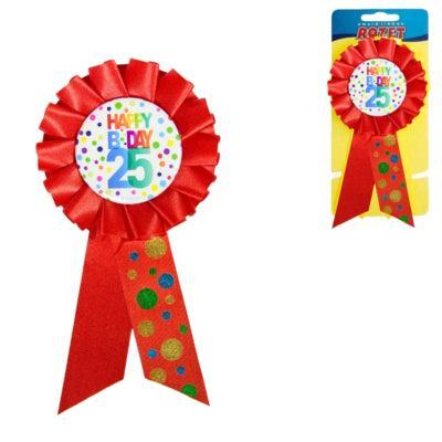 Folat rozet 25 jaar 8 cm | 48 stuks