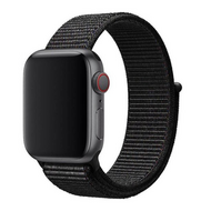Sport Loop nylon bandje - Zwart - Geschikt voor Apple Watch 38mm / 40mm / 41mm / 42mm - thumbnail