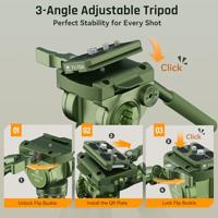 SIRUI Europe Sirui Sportich SP004 + G5X Tripod 1/4 inch Werkhoogte: 16 - 149 cm Groen Incl. tas - thumbnail