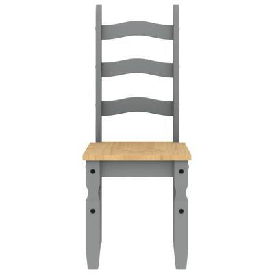 5-delige Eetset Panama massief grenenhout grijs