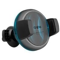 SBS Wireless Clamp circular phone Car Holder Qi charger 10W - thumbnail