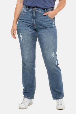 Ulla Popken Jeans Mona, comfortabel, destroy-effect - Grote Maten