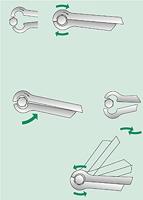 Stahlwille 96411006 240/6 Enkelvoudige ringsleutelset met ratel 6-delig Sleutelbreedte (metrisch) 8 - 19 mm - thumbnail