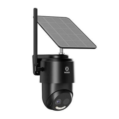WOOX r4250 smart 4g outdoor ptz camera with solar panel kit, 2mp, 1920x1080p, 4g lte-fdd, black