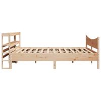 Bedframe met hoofdbord massief grenenhout 180x200 cm - thumbnail