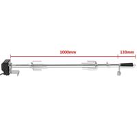 VidaXL Bbq draaispit met motor staal 1000 mm - thumbnail