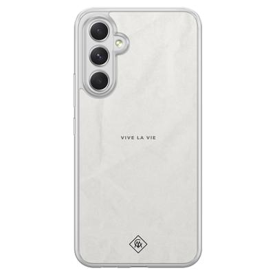 Samsung Galaxy A54 hybride hoesje - Vive la vie Samsung Galaxy A54 hybride hoesje - Vive la vie